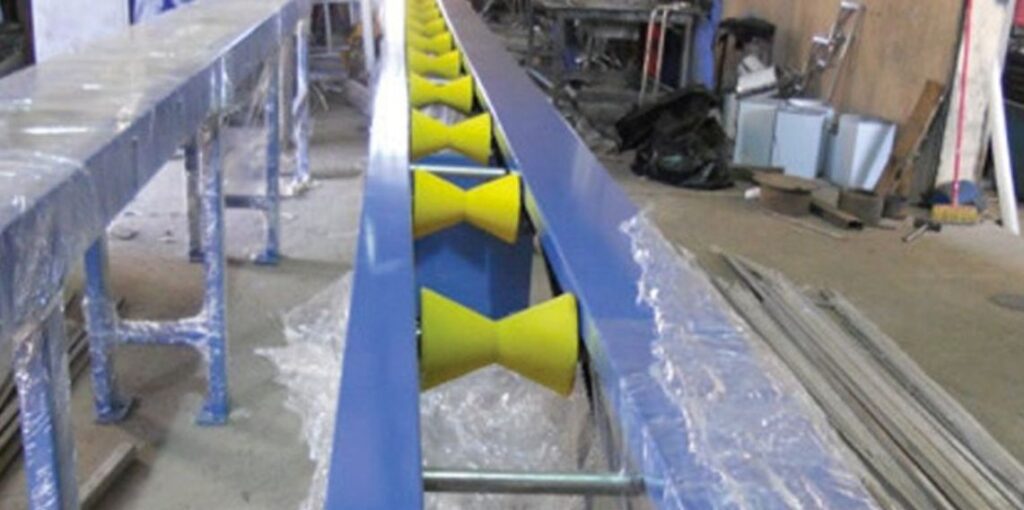Conveyors for SS Pipe Polishing