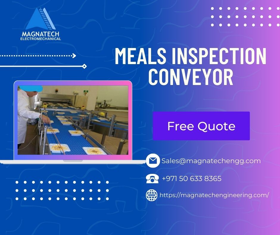 Food Safety with Meals Inspection Conveyor